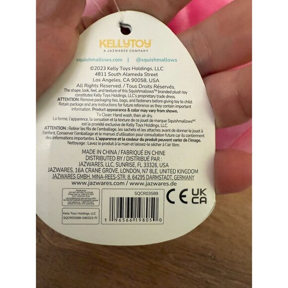 VHTF NWT Original Squishmallows Pama Strawberry Ice Cream Plush Toy 12" Pink Spr - Picture 6 of 6